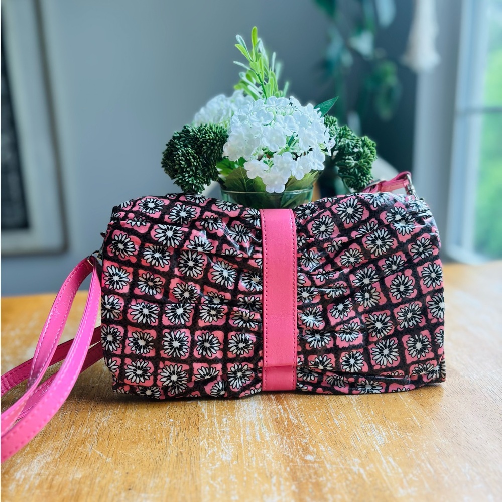 Vera Bradley Pink Frills Clutch and Crossbody